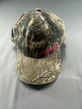 SCHEELS Ladies Fit Realtree Camo Adjustable Baseball Hat Pink Logo Outdoor Cap